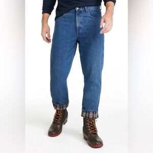 New! L.L. Bean Men's Double L Jeans, Classic Fit, Flannel-Lined